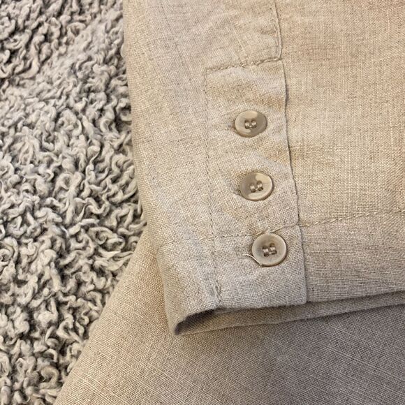MASAI XL Unisex Button Down 100% Linen Fully Lined Jacket - Picture 11 of 13